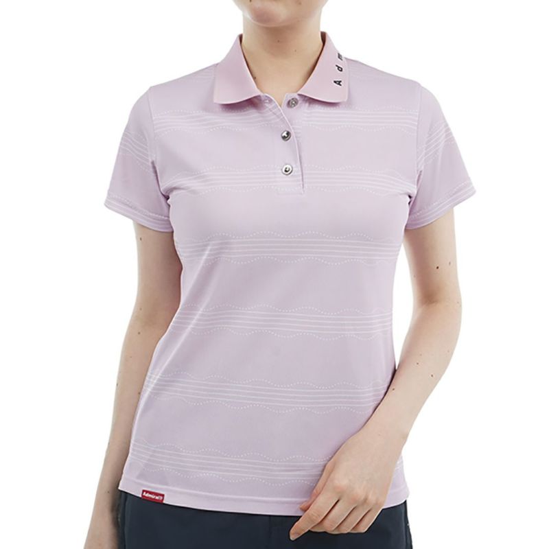 アドミラル ゴルフ Admiral GOLF レディース レディース スパッシー ウェーブストライプ ポロシャツ ADLA517 詳細3