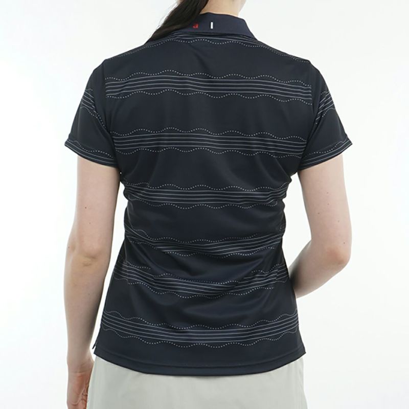 アドミラル ゴルフ Admiral GOLF レディース レディース スパッシー ウェーブストライプ ポロシャツ ADLA517 詳細5