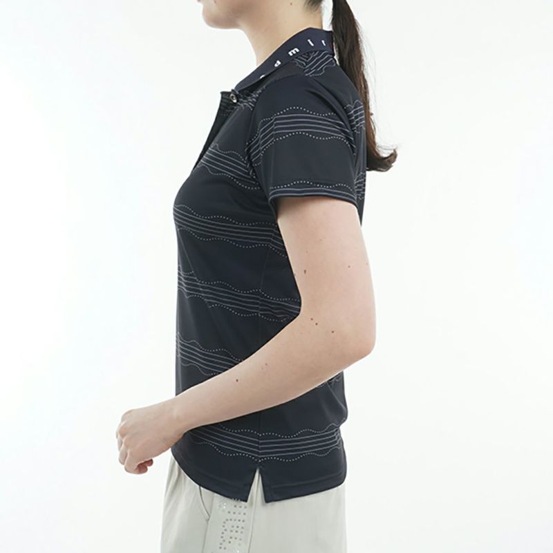 アドミラル ゴルフ Admiral GOLF レディース レディース スパッシー ウェーブストライプ ポロシャツ ADLA517 詳細10