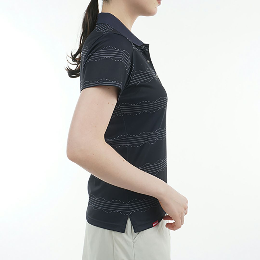 アドミラル ゴルフ Admiral GOLF レディース レディース スパッシー ウェーブストライプ ポロシャツ ADLA517 詳細11