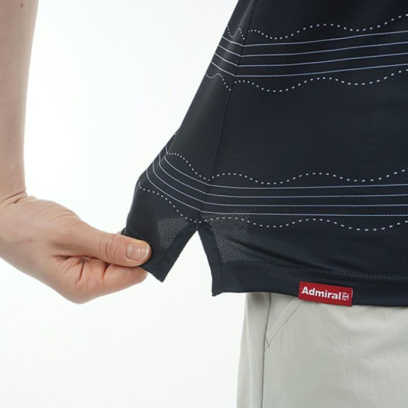 アドミラル ゴルフ Admiral GOLF レディース レディース スパッシー ウェーブストライプ ポロシャツ ADLA517 詳細12