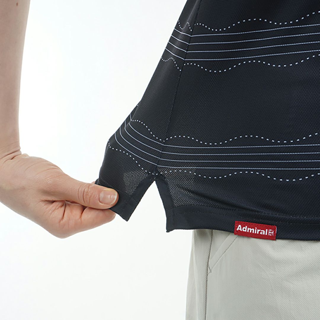 アドミラル ゴルフ Admiral GOLF レディース レディース スパッシー ウェーブストライプ ポロシャツ ADLA517 詳細12