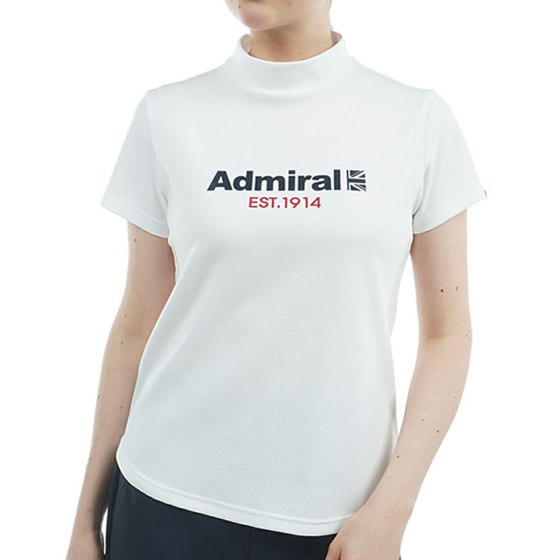 アドミラル ゴルフ Admiral GOLF レディース レディース カラタッチ ロゴプリントモックシャツ ADLA518 詳細2