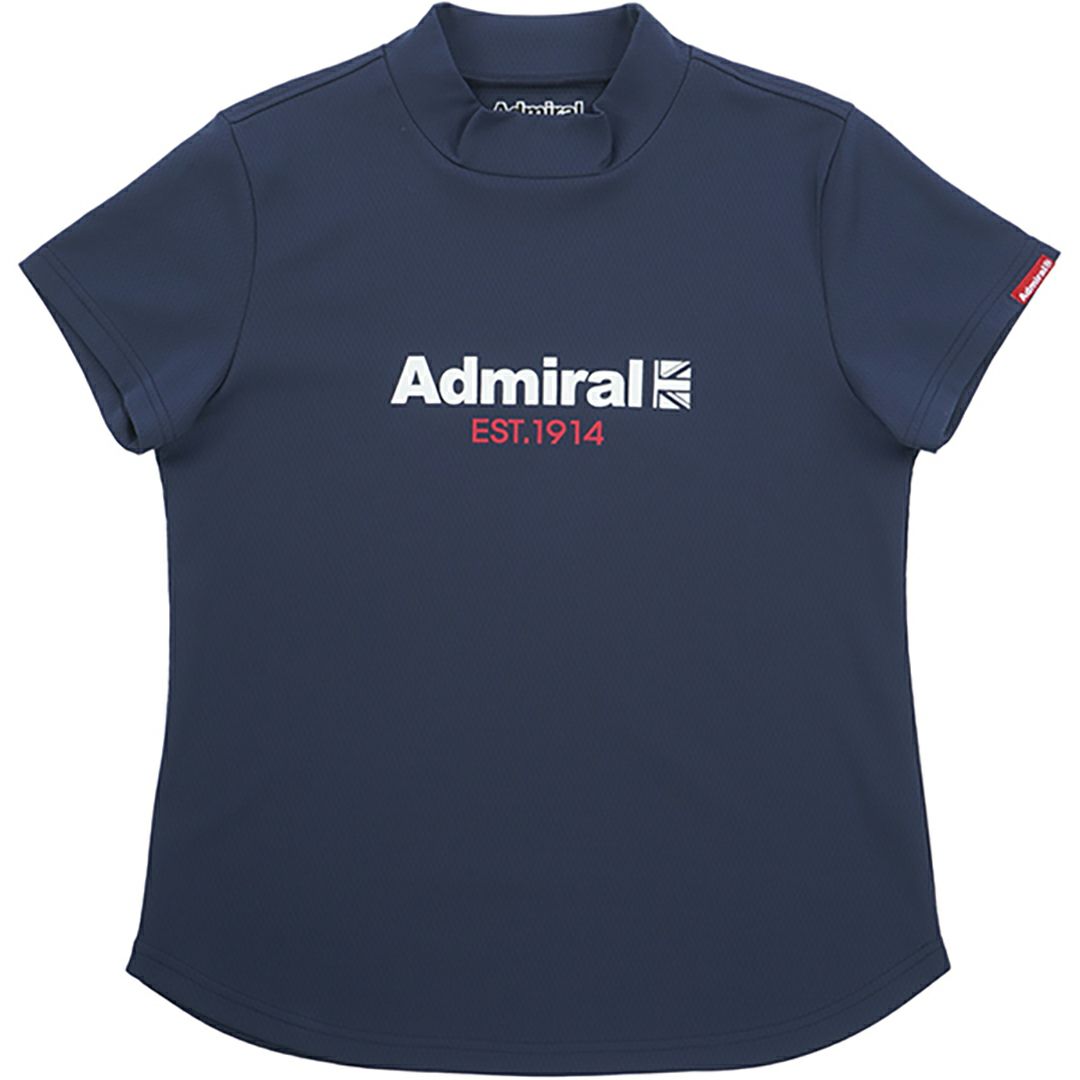 アドミラル ゴルフ Admiral GOLF レディース レディース カラタッチ ロゴプリントモックシャツ ADLA518 詳細8