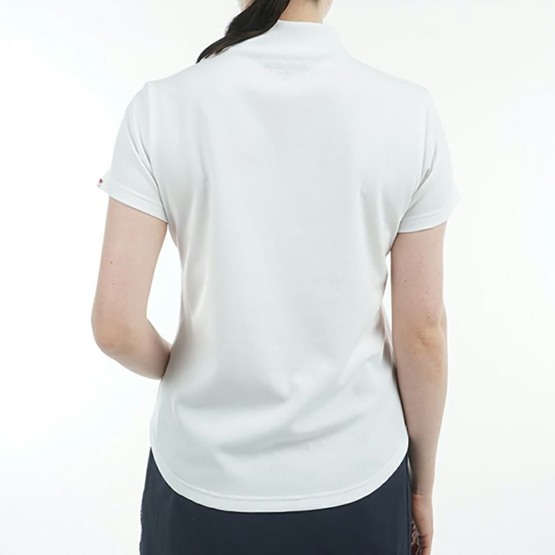 アドミラル ゴルフ Admiral GOLF レディース レディース カラタッチ ロゴプリントモックシャツ ADLA518 詳細10