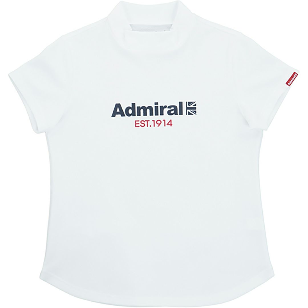 アドミラル ゴルフ Admiral GOLF レディース レディース カラタッチ ロゴプリントモックシャツ ADLA518 詳細11