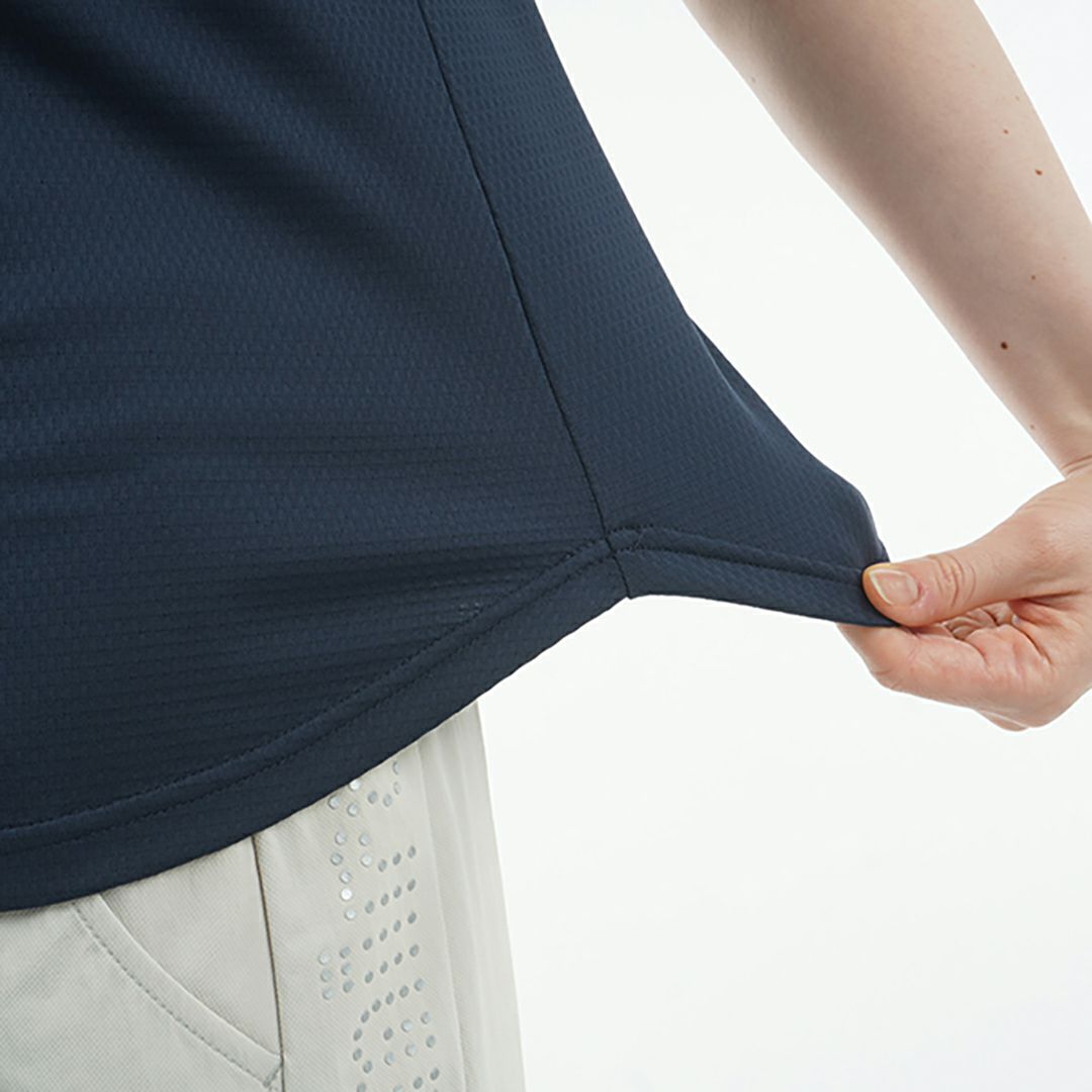 アドミラル ゴルフ Admiral GOLF レディース レディース カラタッチ ロゴプリントモックシャツ ADLA518 詳細23