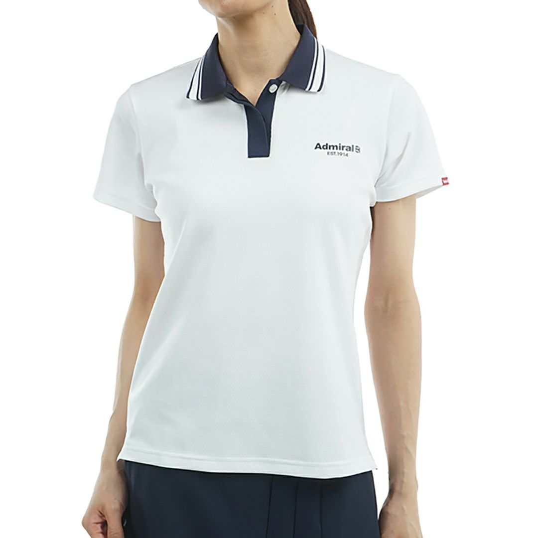 アドミラル ゴルフ Admiral GOLF レディース レディース カラタッチ ワンポイントポロシャツ ADLA519 詳細2