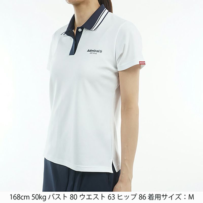 アドミラル ゴルフ Admiral GOLF レディース レディース カラタッチ ワンポイントポロシャツ ADLA519 詳細8