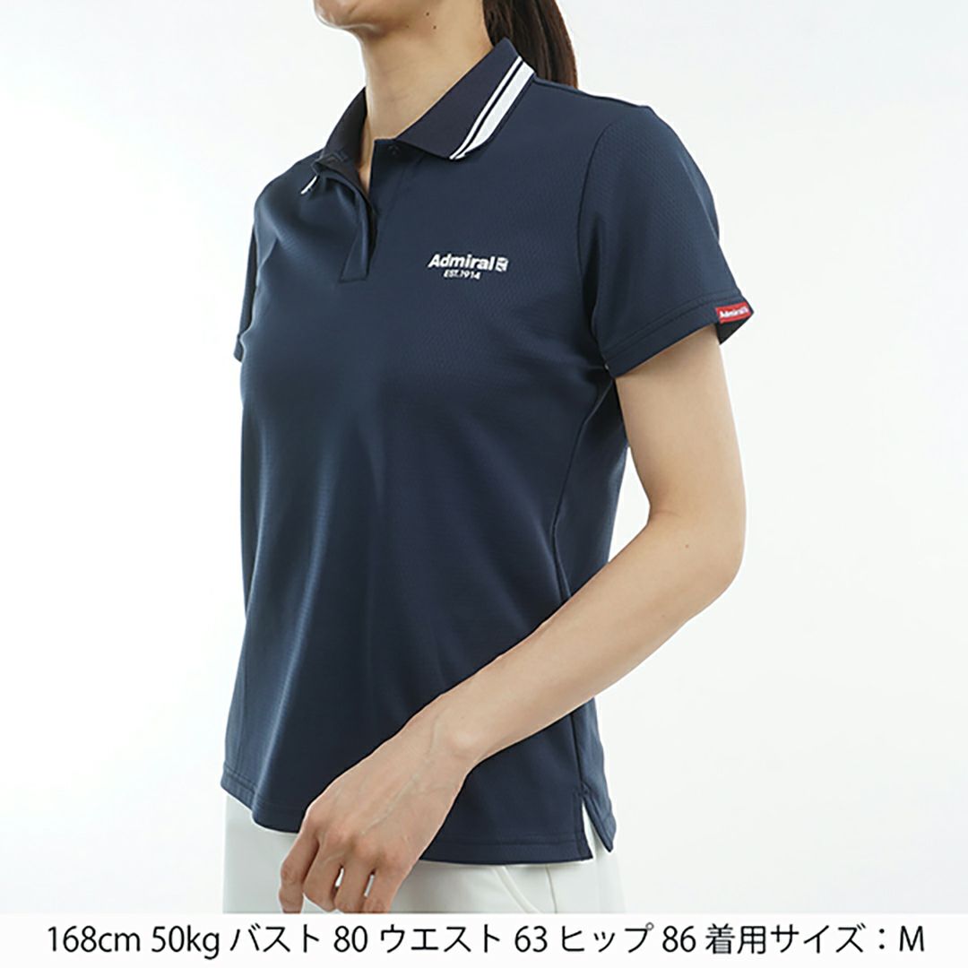 アドミラル ゴルフ Admiral GOLF レディース レディース カラタッチ ワンポイントポロシャツ ADLA519 詳細12