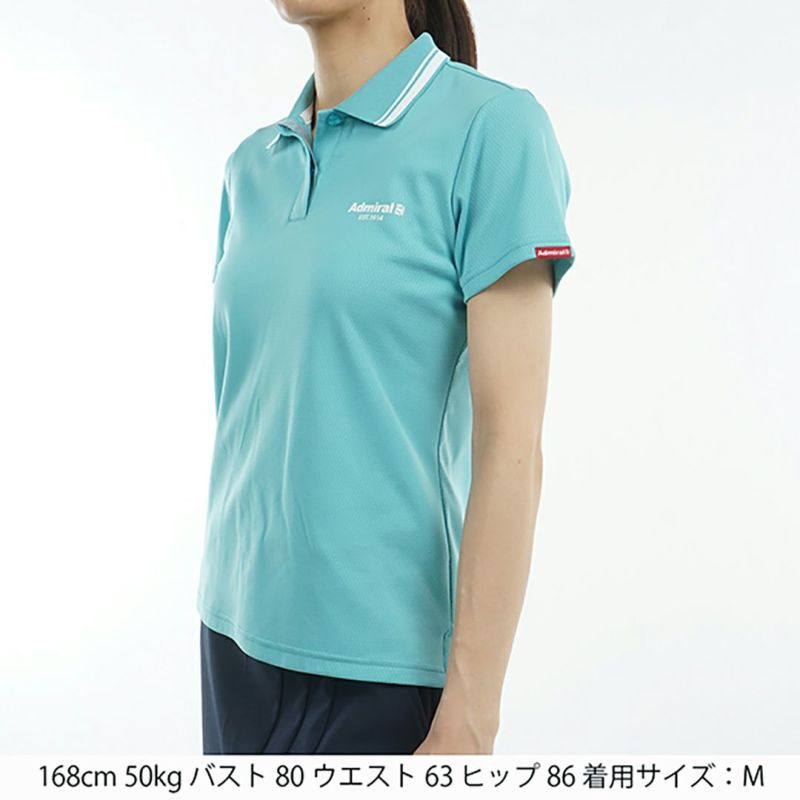アドミラル ゴルフ Admiral GOLF レディース レディース カラタッチ ワンポイントポロシャツ ADLA519 詳細14