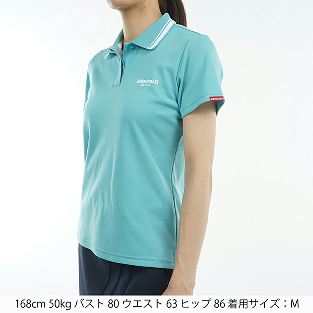 アドミラル ゴルフ Admiral GOLF レディース レディース カラタッチ ワンポイントポロシャツ ADLA519 詳細14