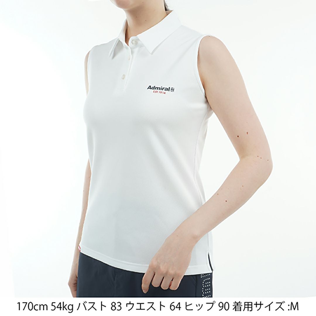 アドミラル ゴルフ Admiral GOLF レディース レディース カラタッチ ノースリーブシャツ ADLA520 詳細8