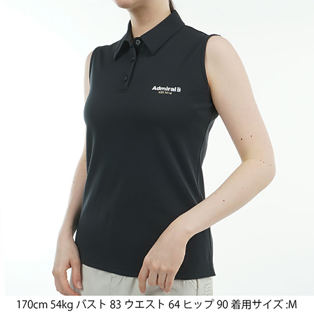 アドミラル ゴルフ Admiral GOLF レディース レディース カラタッチ ノースリーブシャツ ADLA520 詳細10