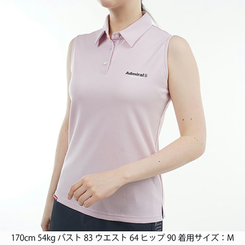 アドミラル ゴルフ Admiral GOLF レディース レディース カラタッチ ノースリーブシャツ ADLA520 詳細12