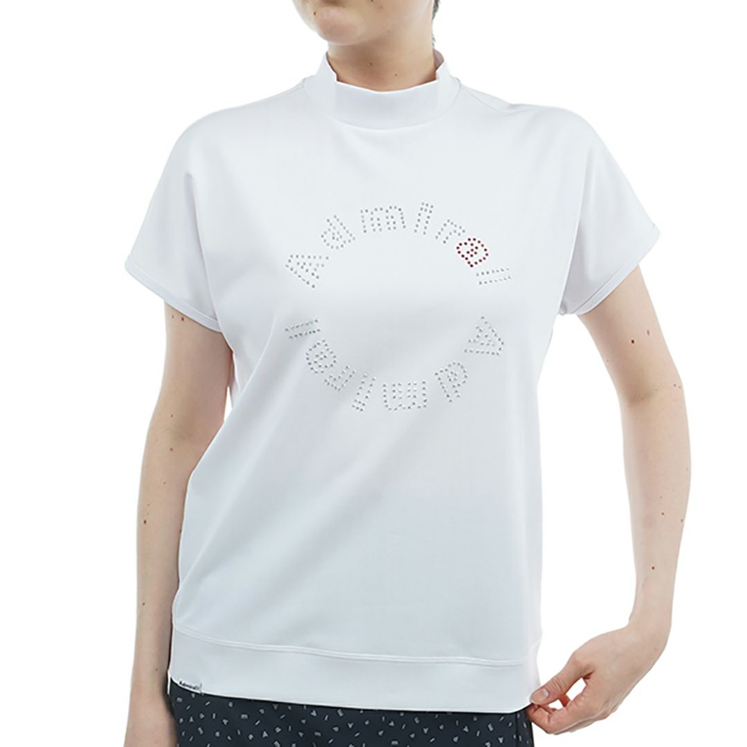 アドミラル ゴルフ Admiral GOLF レディース レディース メタリックロゴ カノコモックシャツ ADLA523 詳細2