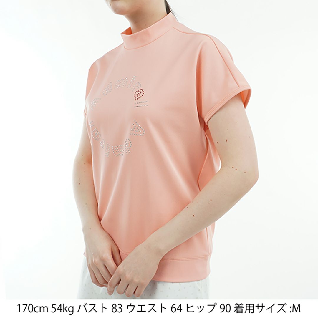 アドミラル ゴルフ Admiral GOLF レディース レディース メタリックロゴ カノコモックシャツ ADLA523 詳細5