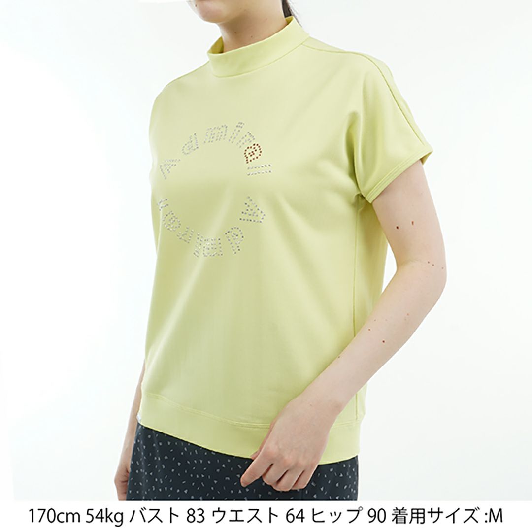 アドミラル ゴルフ Admiral GOLF レディース レディース メタリックロゴ カノコモックシャツ ADLA523 詳細11