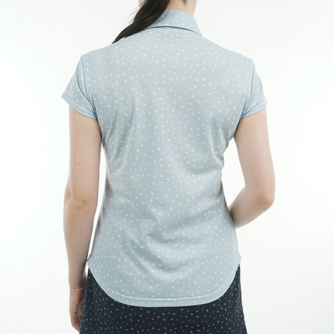 アドミラル ゴルフ Admiral GOLF レディース レディース ダンシングロゴ キャップスリーブポロシャツ ADLA524 詳細5