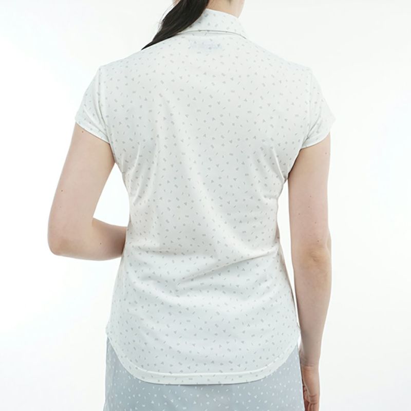 アドミラル ゴルフ Admiral GOLF レディース レディース ダンシングロゴ キャップスリーブポロシャツ ADLA524 詳細7