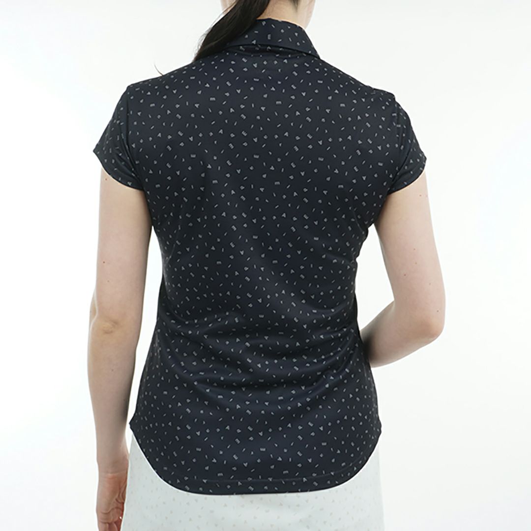 アドミラル ゴルフ Admiral GOLF レディース レディース ダンシングロゴ キャップスリーブポロシャツ ADLA524 詳細9