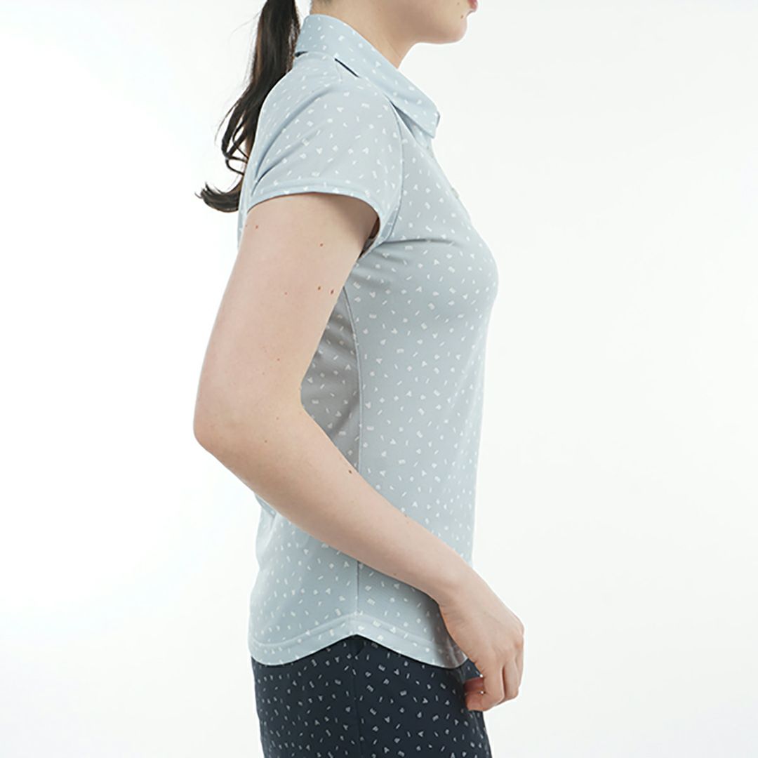 アドミラル ゴルフ Admiral GOLF レディース レディース ダンシングロゴ キャップスリーブポロシャツ ADLA524 詳細11