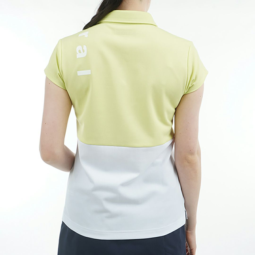 アドミラル ゴルフ Admiral GOLF レディース レディース カノコブロッキング キャップスリーブポロシャツ ADLA528 詳細9