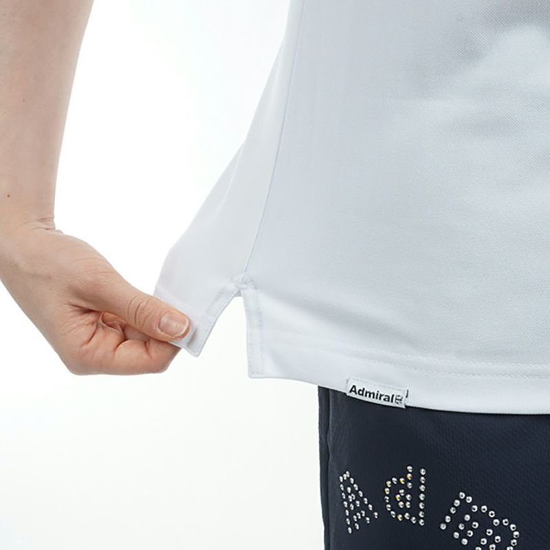 アドミラル ゴルフ Admiral GOLF レディース レディース カノコブロッキング キャップスリーブポロシャツ ADLA528 詳細12