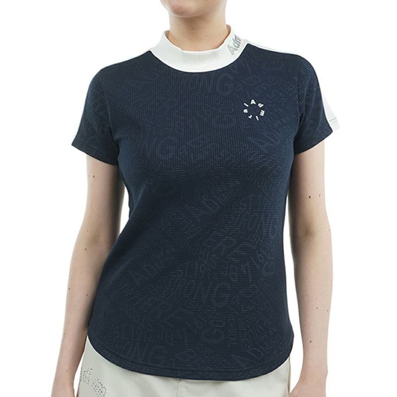 アドミラル ゴルフ Admiral GOLF レディース レディース 接触冷感 ジオメタリックロゴ モックシャツ ADLA529 詳細3