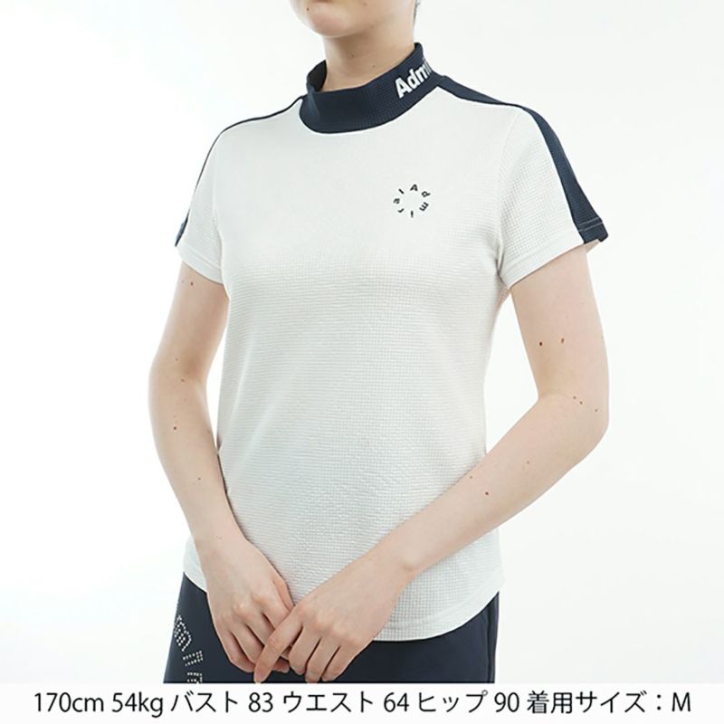 アドミラル ゴルフ Admiral GOLF レディース レディース 接触冷感 ジオメタリックロゴ モックシャツ ADLA529 詳細7