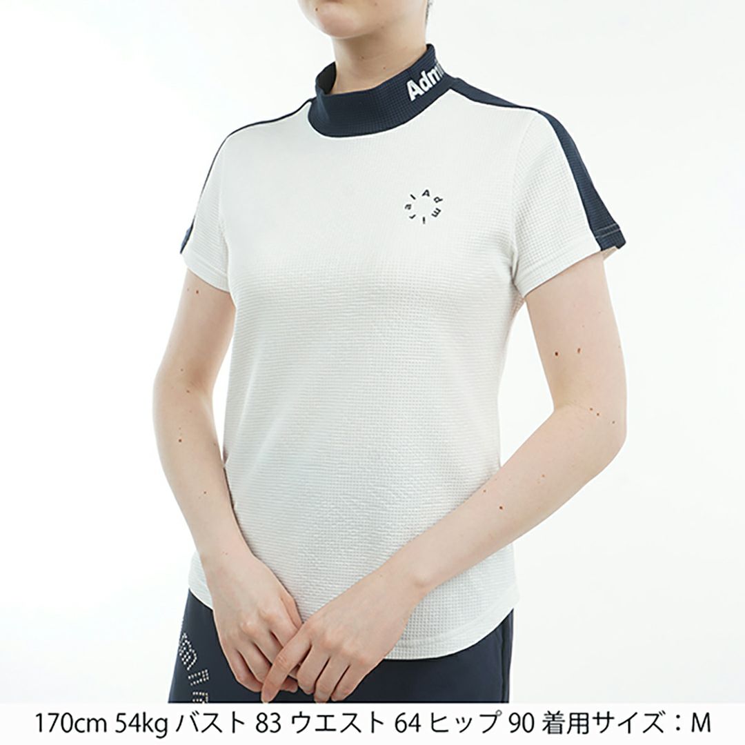 アドミラル ゴルフ Admiral GOLF レディース レディース 接触冷感 ジオメタリックロゴ モックシャツ ADLA529 詳細7