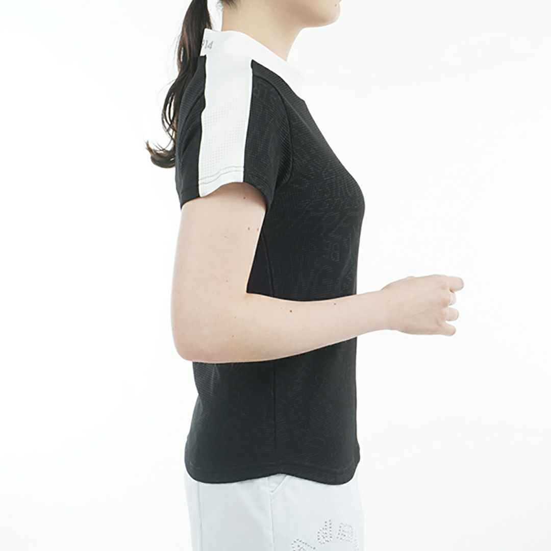 アドミラル ゴルフ Admiral GOLF レディース レディース 接触冷感 ジオメタリックロゴ モックシャツ ADLA529 詳細12