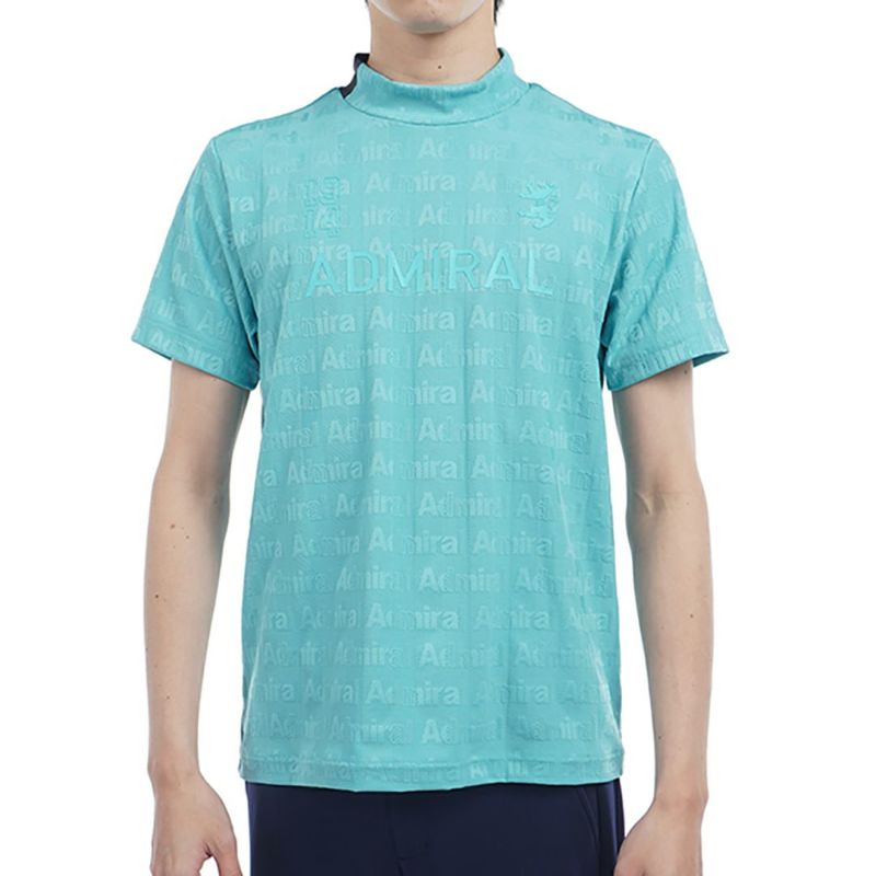 アドミラル ゴルフ Admiral GOLF メンズ メンズ ストライプジャガード モックネックシャツ ADMA501 詳細1