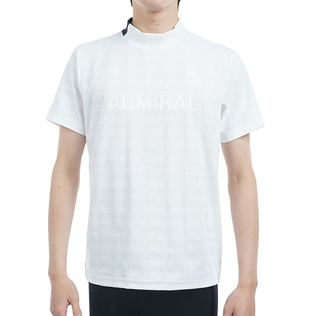 アドミラル ゴルフ Admiral GOLF メンズ メンズ ストライプジャガード モックネックシャツ ADMA501 詳細2