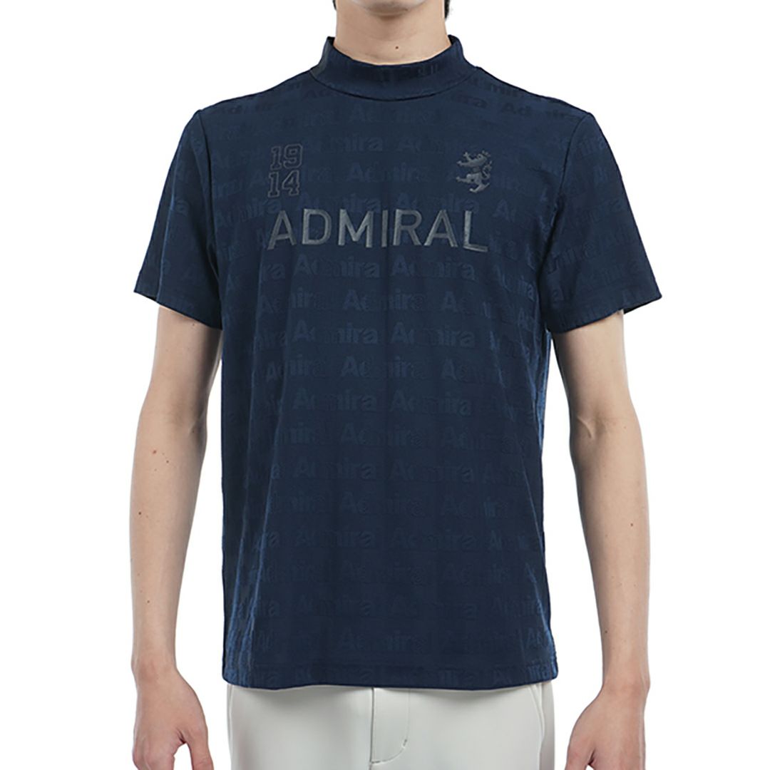 アドミラル ゴルフ Admiral GOLF メンズ メンズ ストライプジャガード モックネックシャツ ADMA501 詳細4
