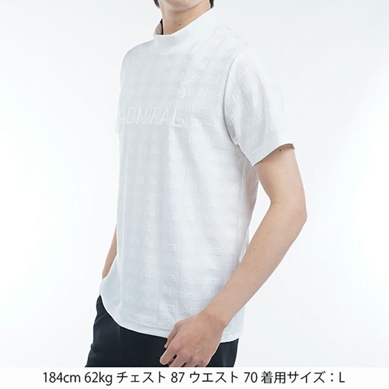 アドミラル ゴルフ Admiral GOLF メンズ メンズ ストライプジャガード モックネックシャツ ADMA501 詳細7