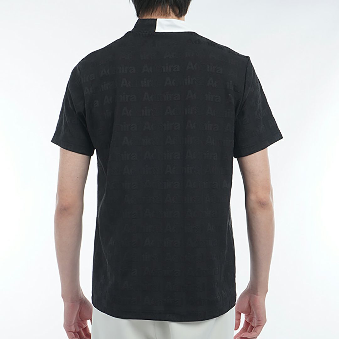 アドミラル ゴルフ Admiral GOLF メンズ メンズ ストライプジャガード モックネックシャツ ADMA501 詳細10