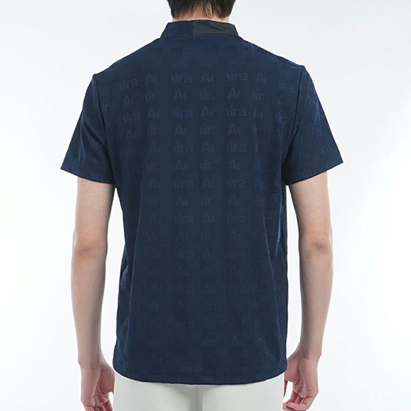 アドミラル ゴルフ Admiral GOLF メンズ メンズ ストライプジャガード モックネックシャツ ADMA501 詳細12