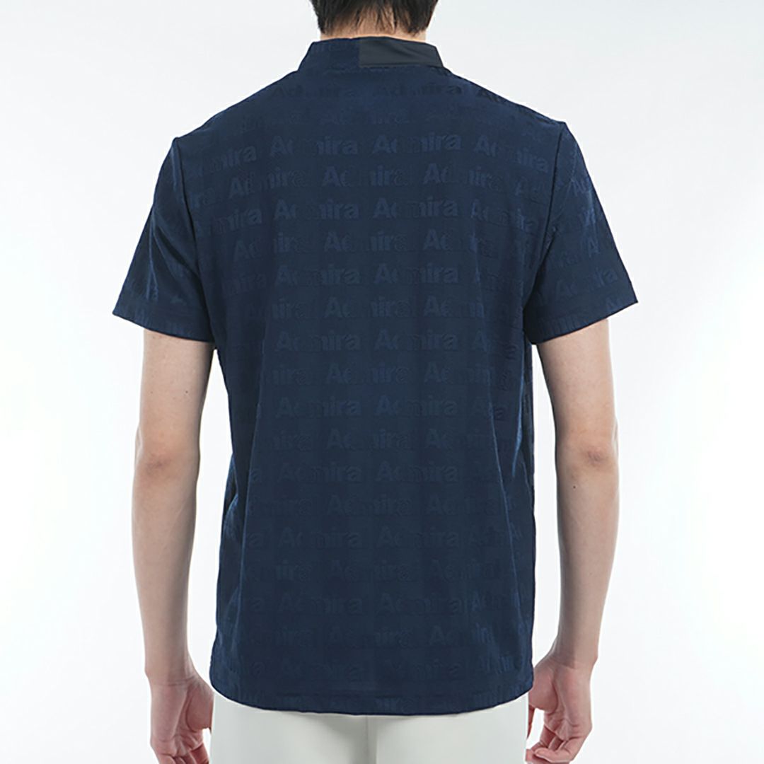 アドミラル ゴルフ Admiral GOLF メンズ メンズ ストライプジャガード モックネックシャツ ADMA501 詳細12