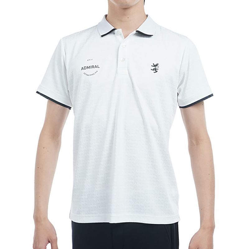 アドミラル ゴルフ Admiral GOLF メンズ メンズ ロゴジャガード ポロシャツ ADMA502 詳細1