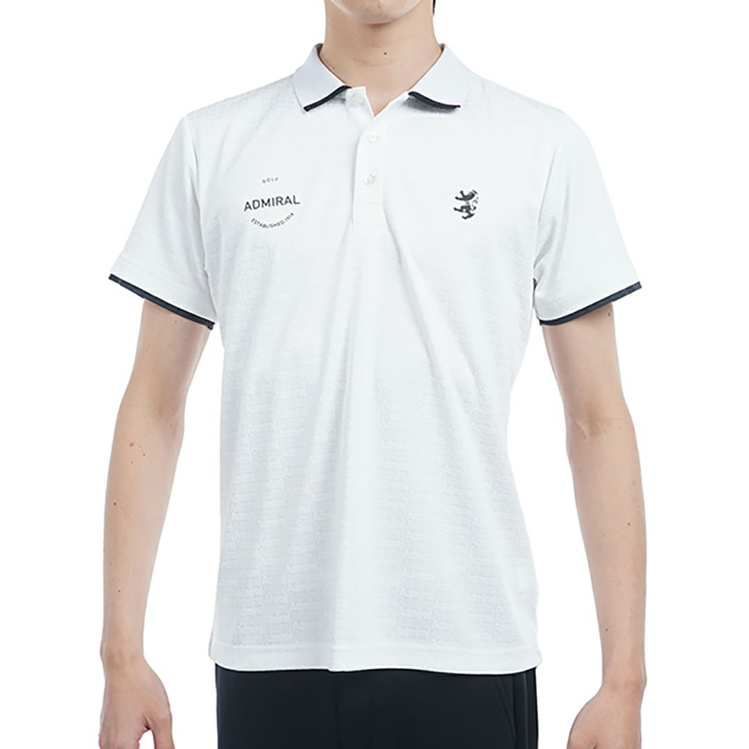 アドミラル ゴルフ Admiral GOLF メンズ メンズ ロゴジャガード ポロシャツ ADMA502 詳細1