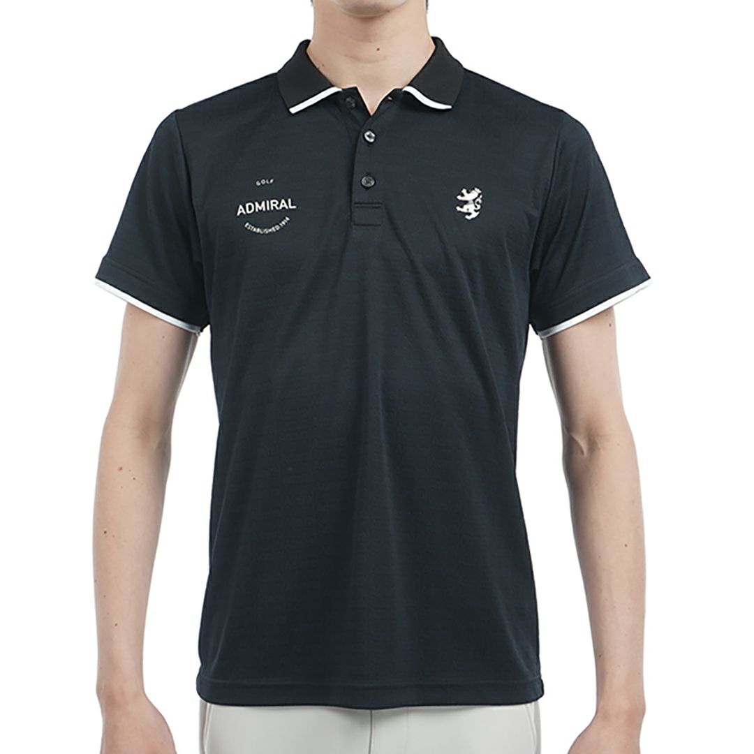 アドミラル ゴルフ Admiral GOLF メンズ メンズ ロゴジャガード ポロシャツ ADMA502 詳細2