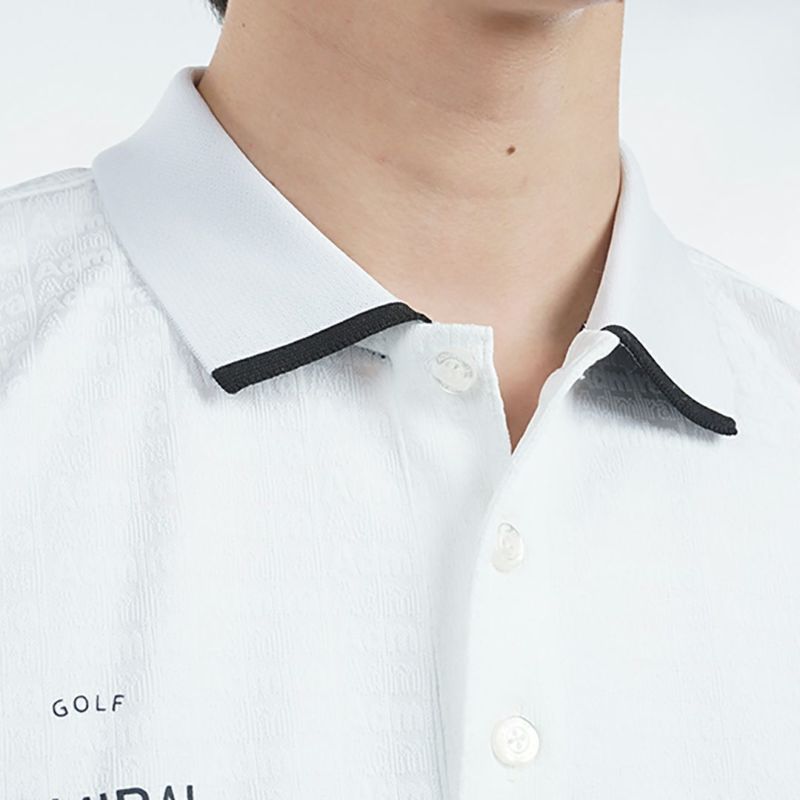 アドミラル ゴルフ Admiral GOLF メンズ メンズ ロゴジャガード ポロシャツ ADMA502 詳細14