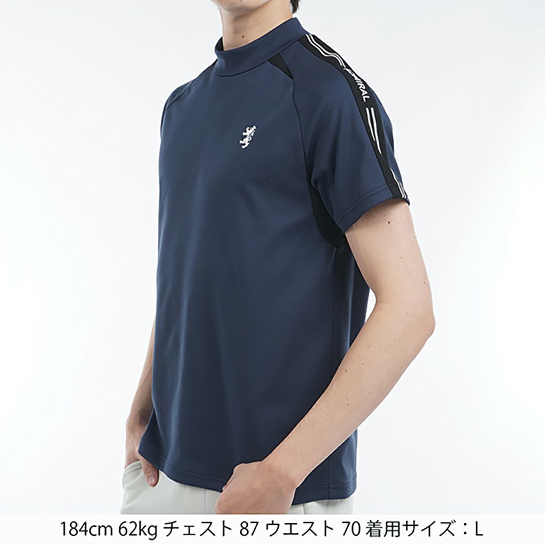 アドミラル ゴルフ Admiral GOLF メンズ メンズ カラタッチ アスレティックモックネックシャツ ADMA503 詳細5