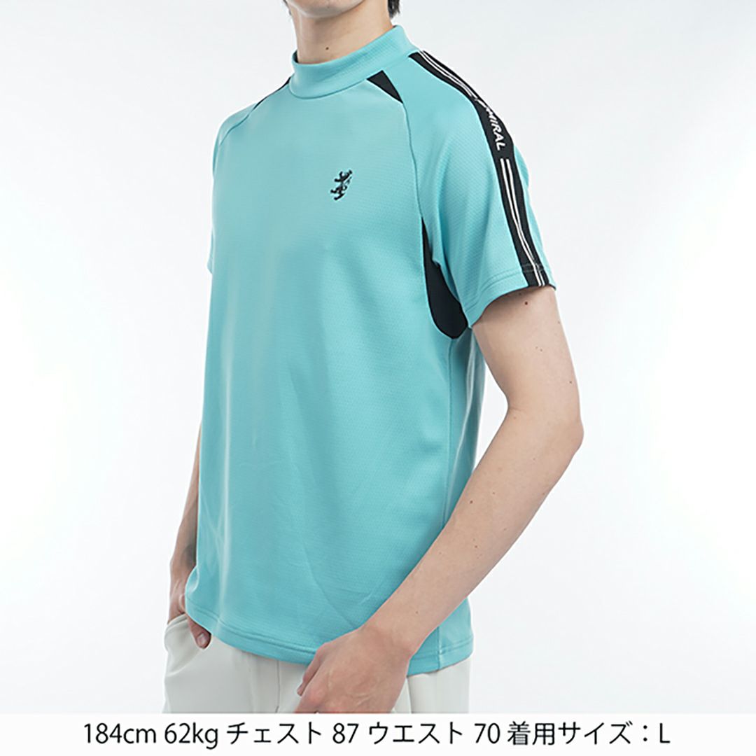 アドミラル ゴルフ Admiral GOLF メンズ メンズ カラタッチ アスレティックモックネックシャツ ADMA503 詳細11