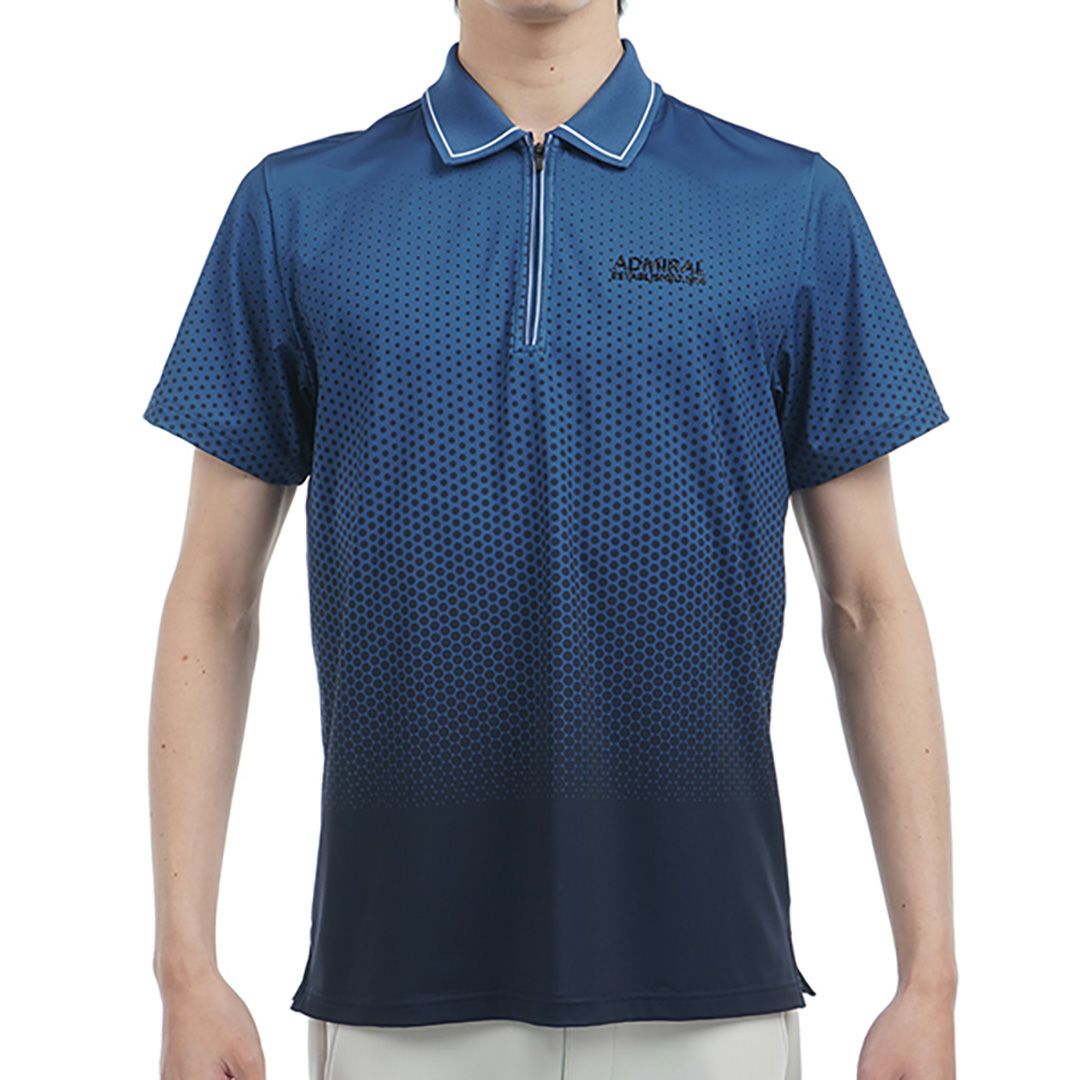 アドミラル ゴルフ Admiral GOLF メンズ メンズ ドットグラデーション ハーフジップポロ ADMA504 詳細3