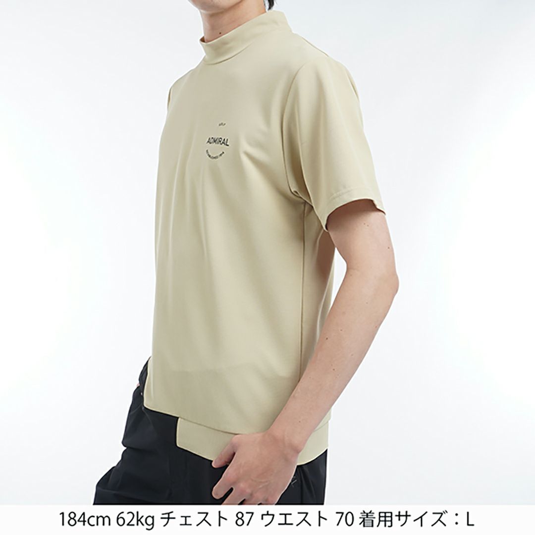 アドミラル ゴルフ Admiral GOLF メンズ メンズ ミニワッフル モックネックシャツ ADMA507 詳細4