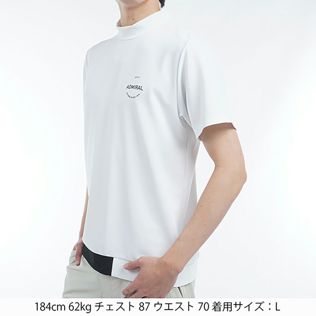 アドミラル ゴルフ Admiral GOLF メンズ メンズ ミニワッフル モックネックシャツ ADMA507 詳細6