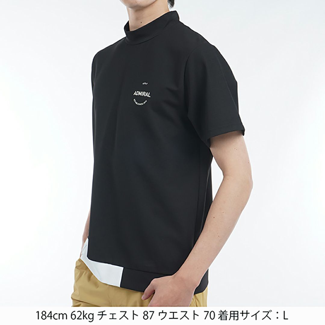 アドミラル ゴルフ Admiral GOLF メンズ メンズ ミニワッフル モックネックシャツ ADMA507 詳細8