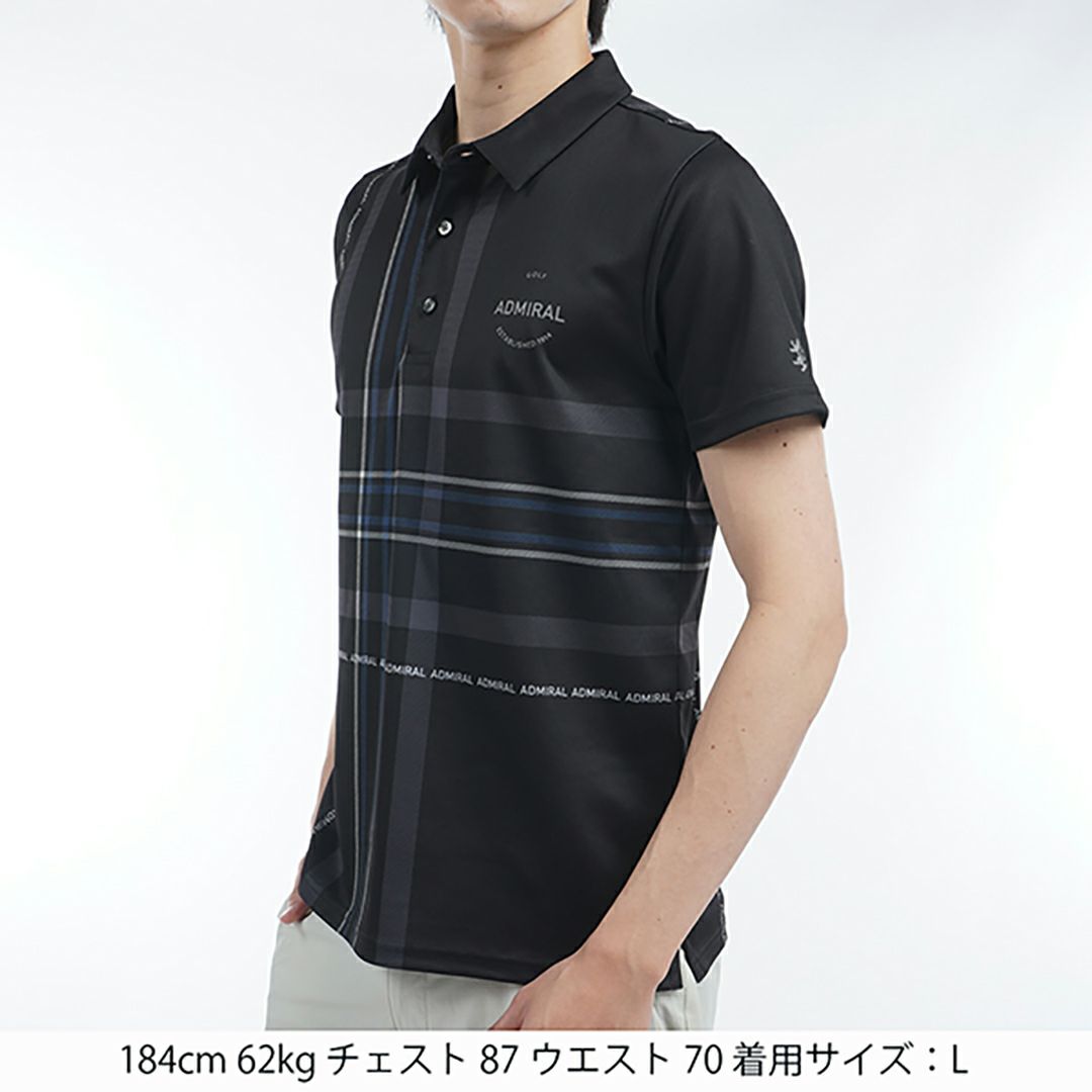 アドミラル ゴルフ Admiral GOLF メンズ メンズ チェックプリント シャツ ADMA508 詳細7